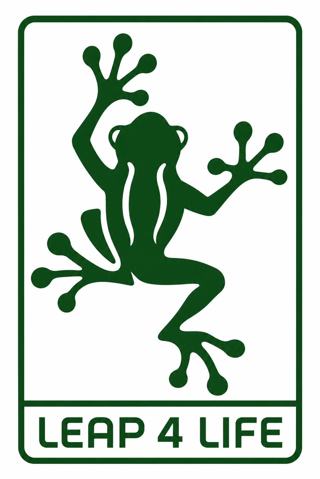 Leap 4 Life frog logo